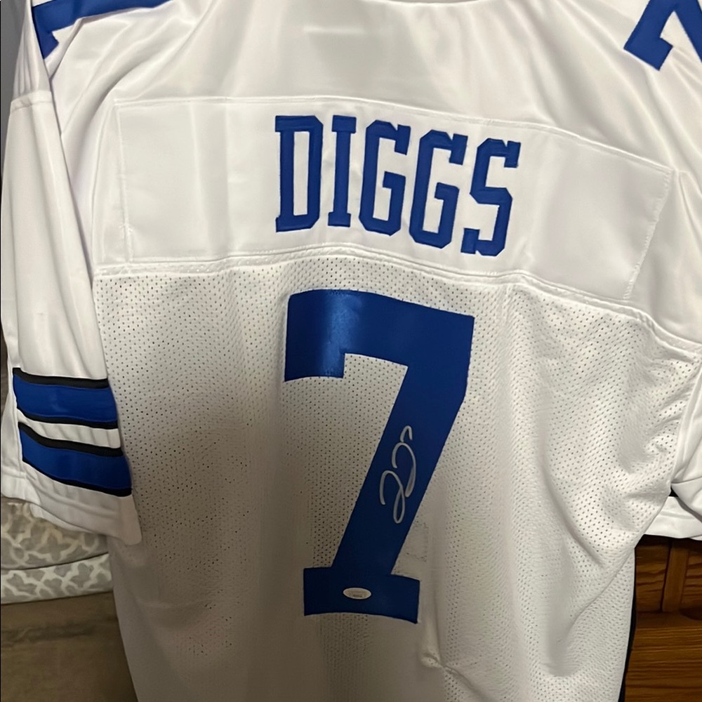 Dallas Cowboys Diggs Jersey - White and Blue